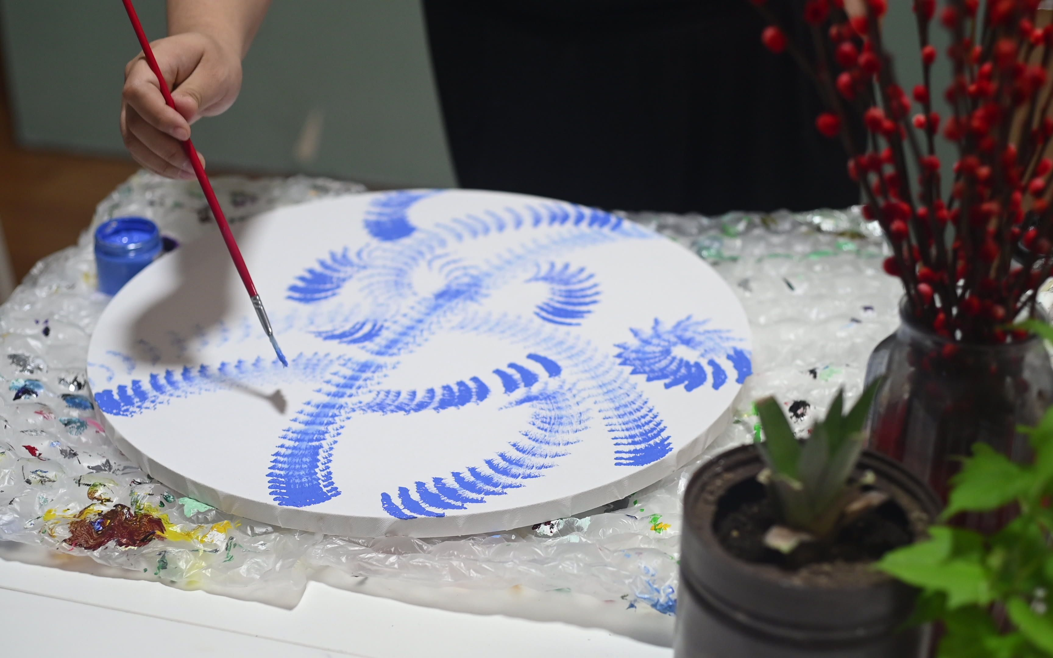 活动  【丙烯画】色彩练习——钴蓝