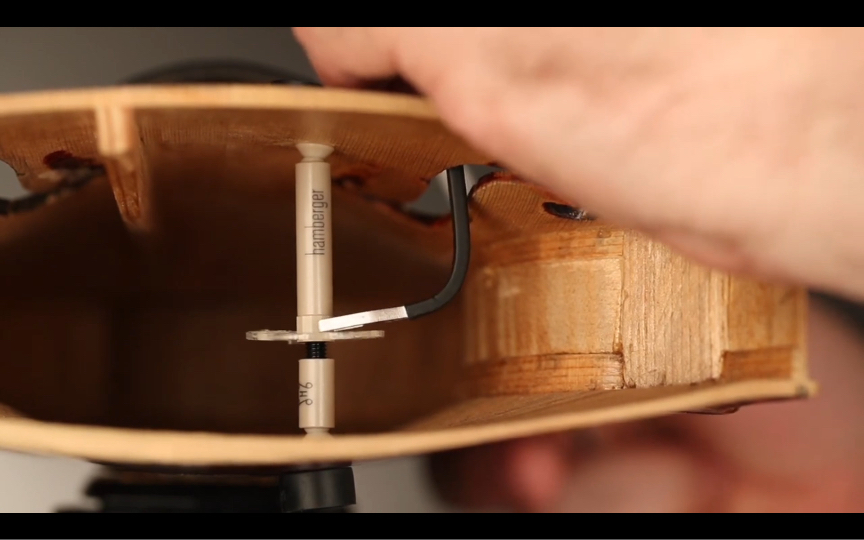 installing hamberger soundpost for violin 为小提琴安装hamberger