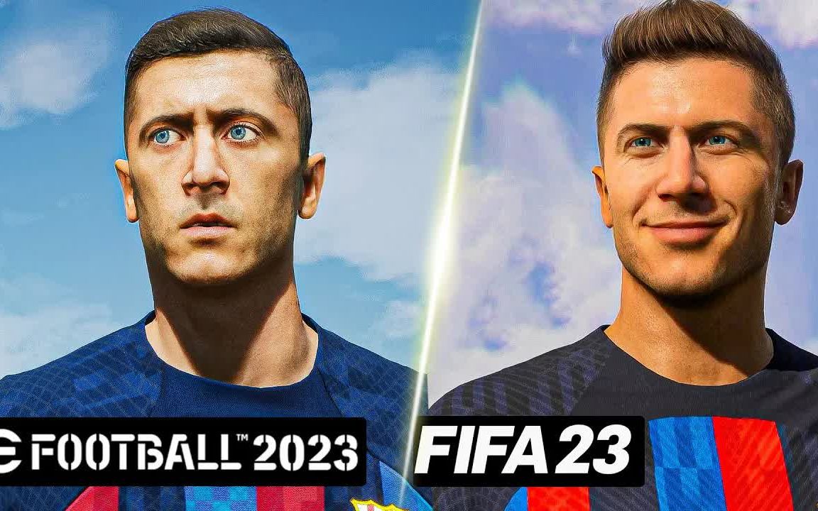 [图]【efootball2023】VS【FIFA23】球员模型