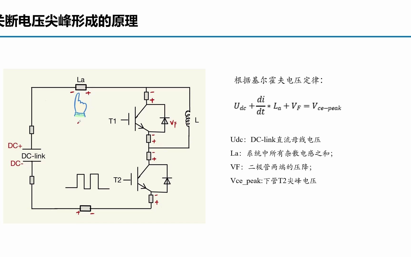 [图]双脉冲-功率模块关断电压尖峰形成的原因