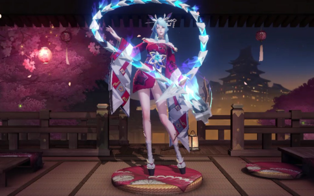 arena of valor传说对决 绯泪-樱吹雪出场动画