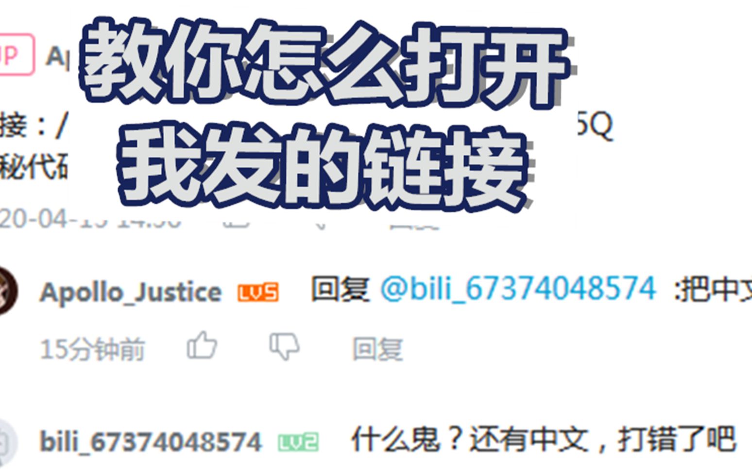 教你怎么打开我发的链接哔哩哔哩bilibili