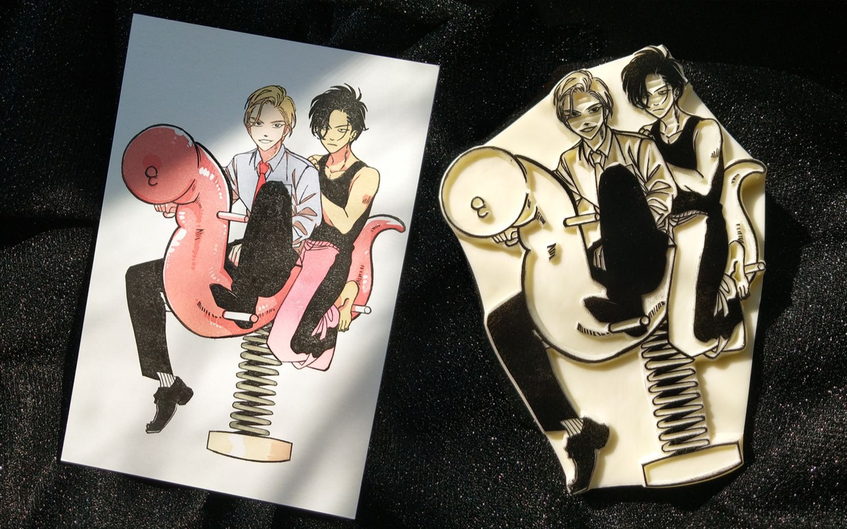 【*·78橡皮章·*】触手play·刻章6周年套色贺章·沙雕配音