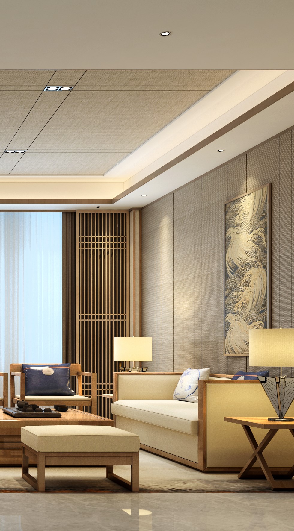 感受现代东方之美 中式风格办公室装修设计