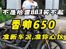 Download Video: 比起哈雷883你会选择，香帅650嘛？车况很靓哦~