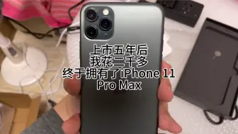 Descargar video: 上市五年后，我花二千多终于拥有了iPhone11 pro max旗舰