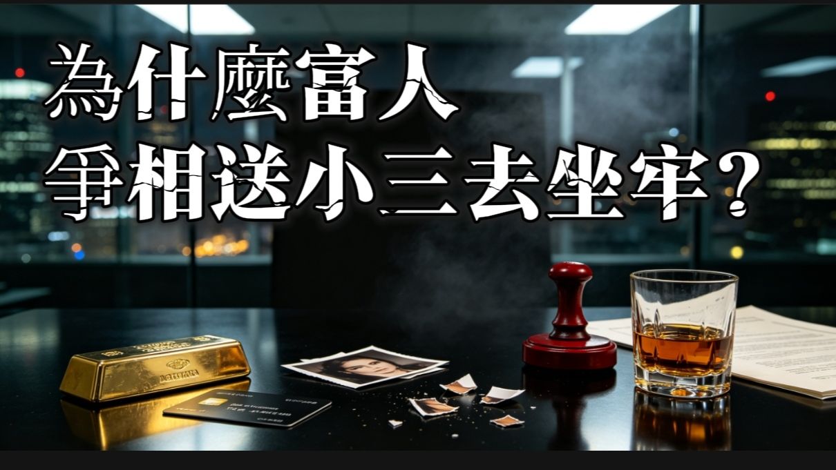 为什么富人争相送小三去坐牢？财色交易的博弈与反噬