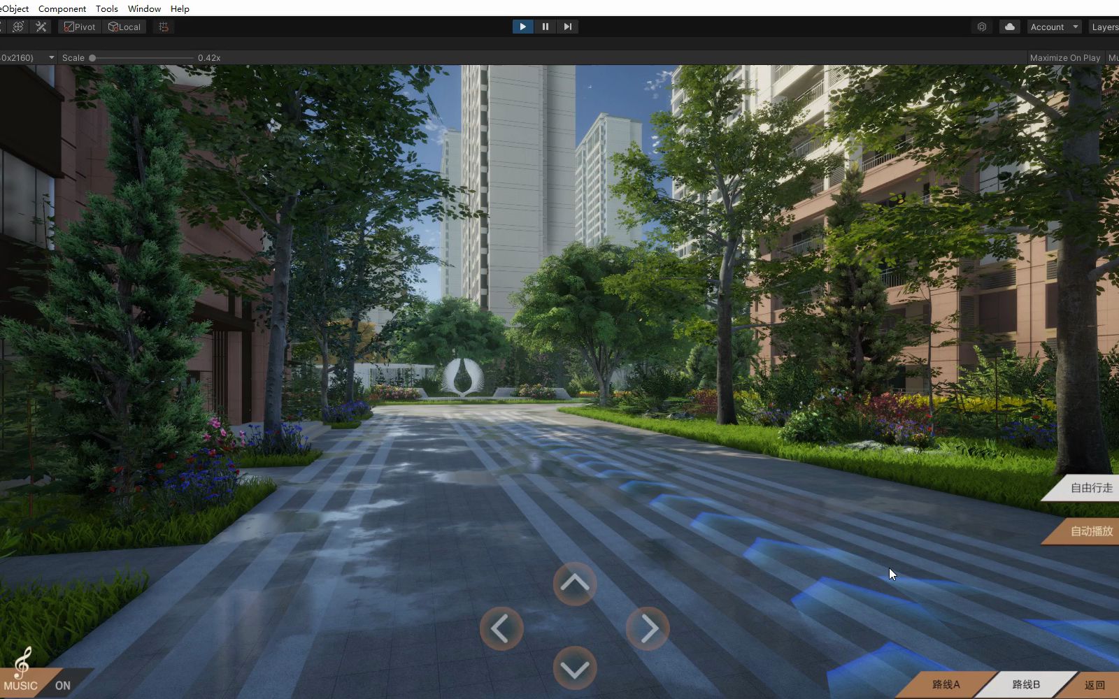 unity3d标准渲染管线 房产demo