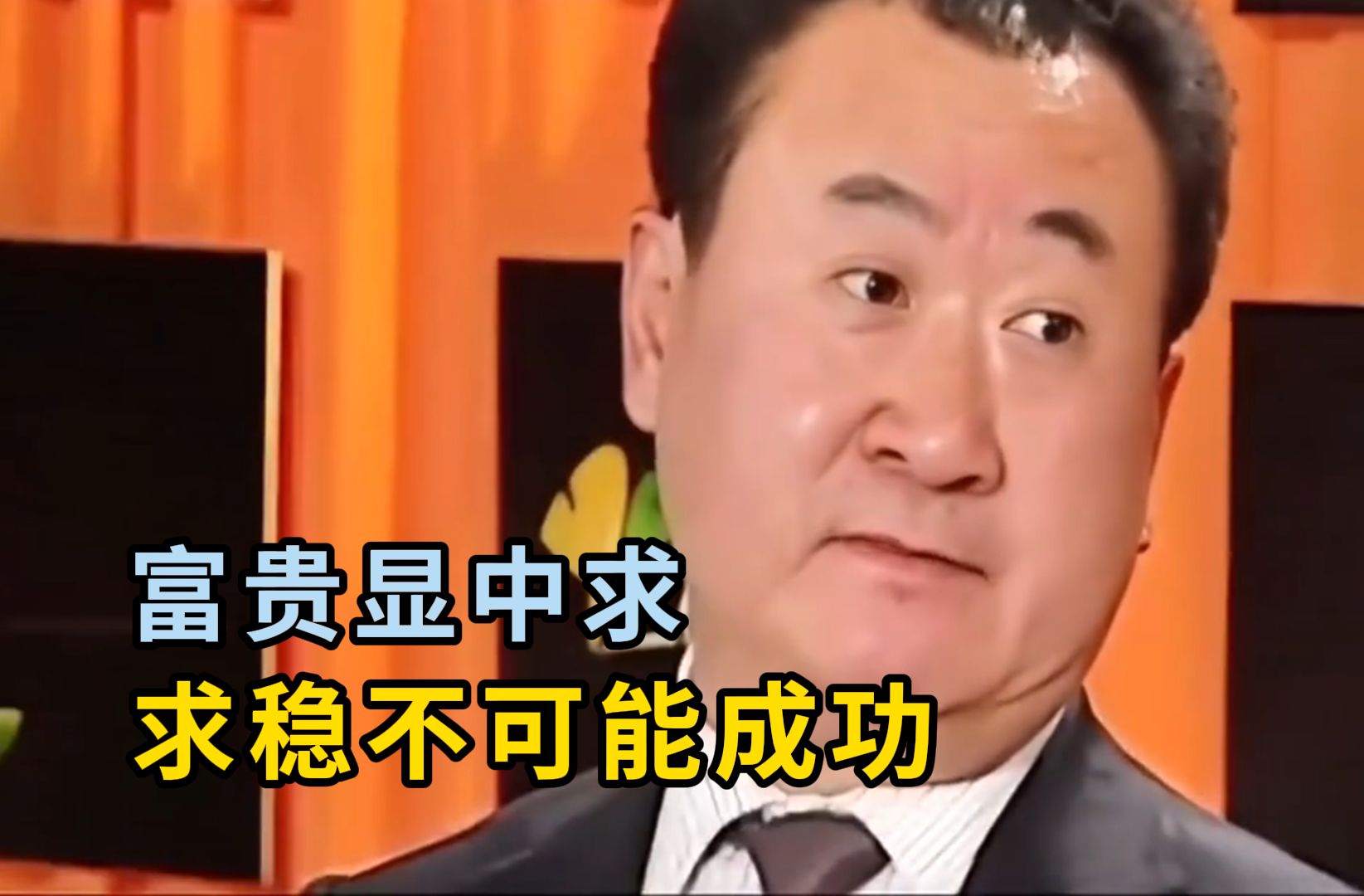 王健林:富贵险中求,求稳不可能成功