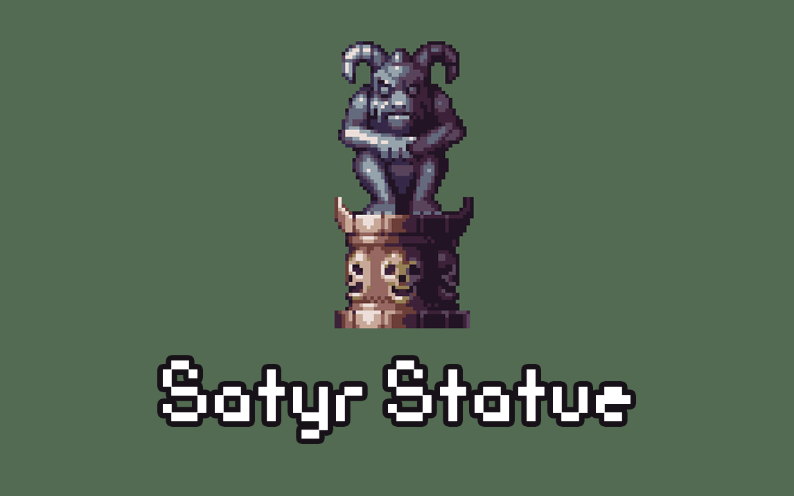 像素艺术 - 萨提尔雕像