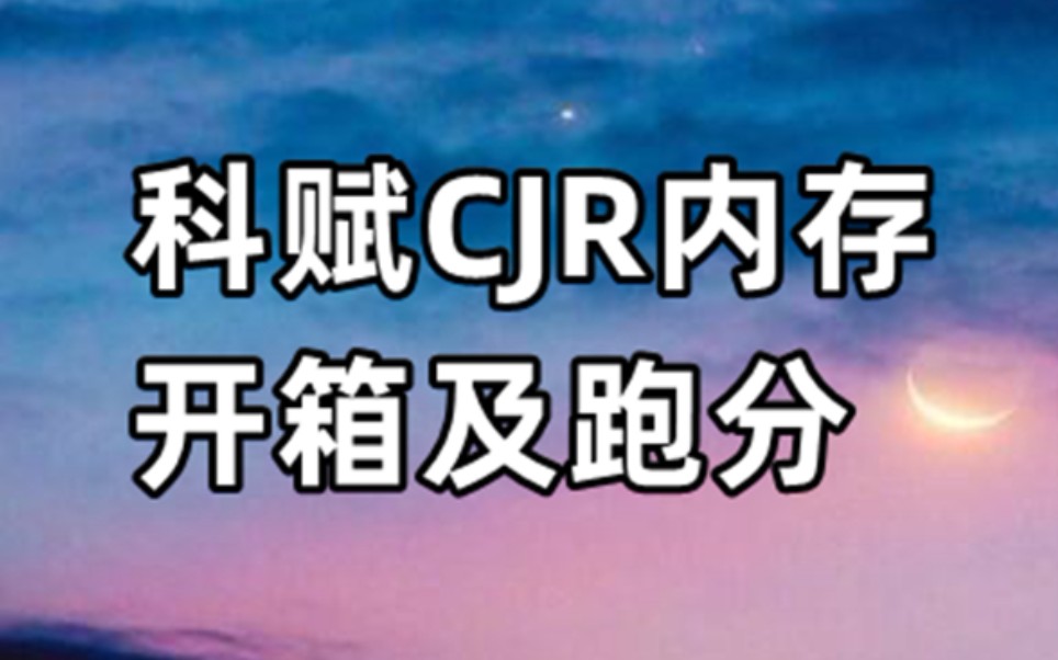 cjr内存开箱哔哩哔哩bilibili