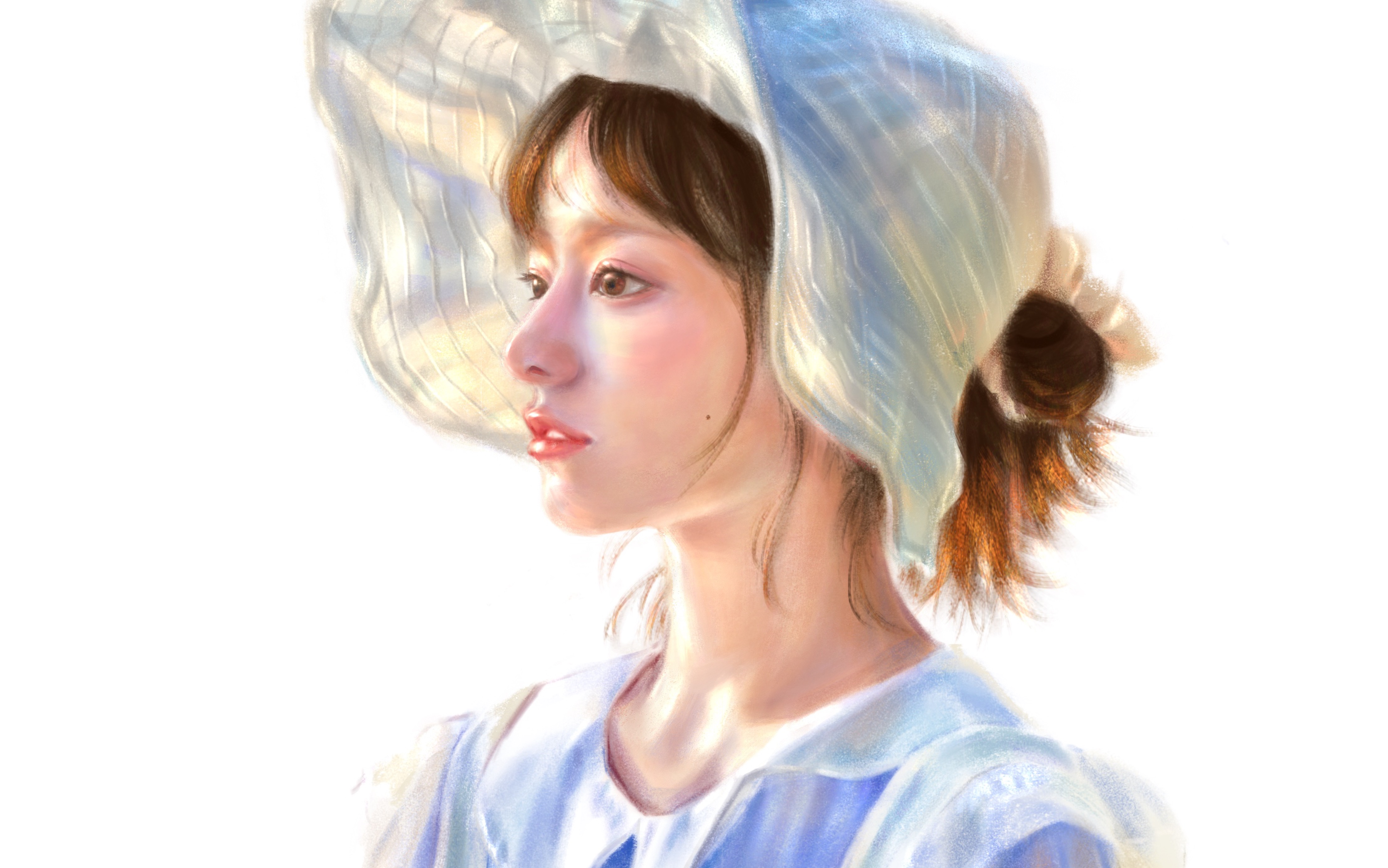 【procreate】人像厚涂全过程—小葵