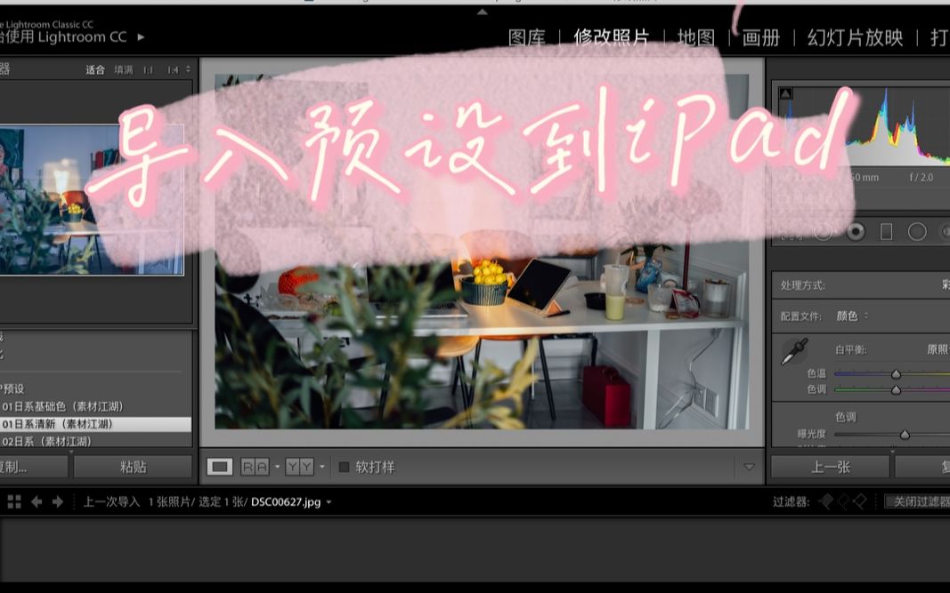 Lightroom如何把预设从电脑端移到iPad或者移动端哔哩哔哩bilibili