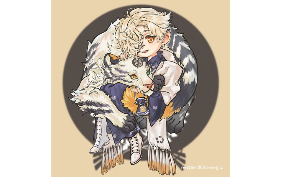 刀剑乱舞 五虎退 轻装q版procreate绘制录屏_哔哩哔哩_bilibili