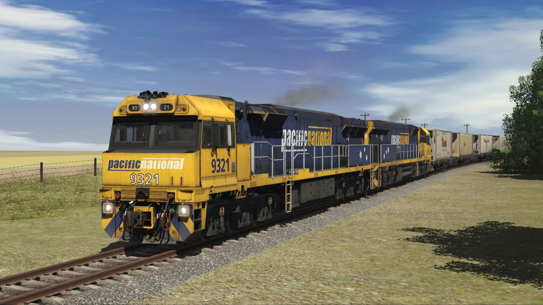 【trainz19/22】太平洋国家铁路公司双机93型牵引短途冷藏联运列车