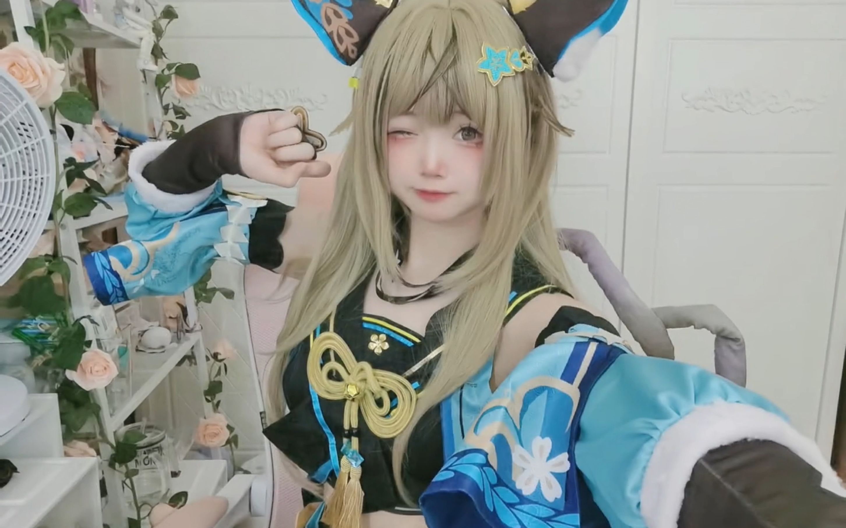 好可爱的一只猫猫绮良良原神cos