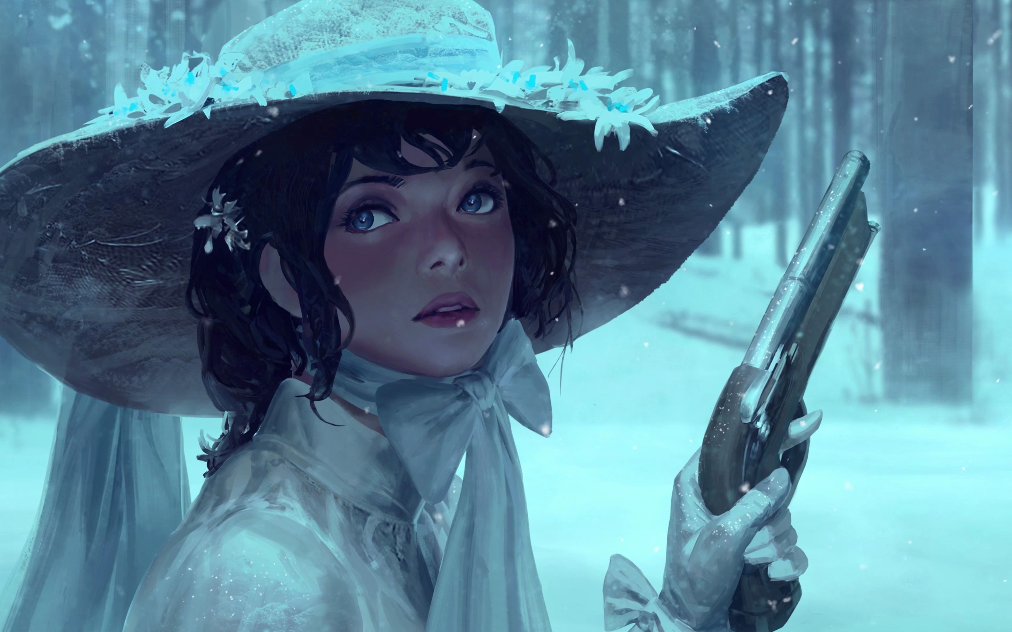 【wallpaper engineer】 动态壁纸分享 winter is here with audio