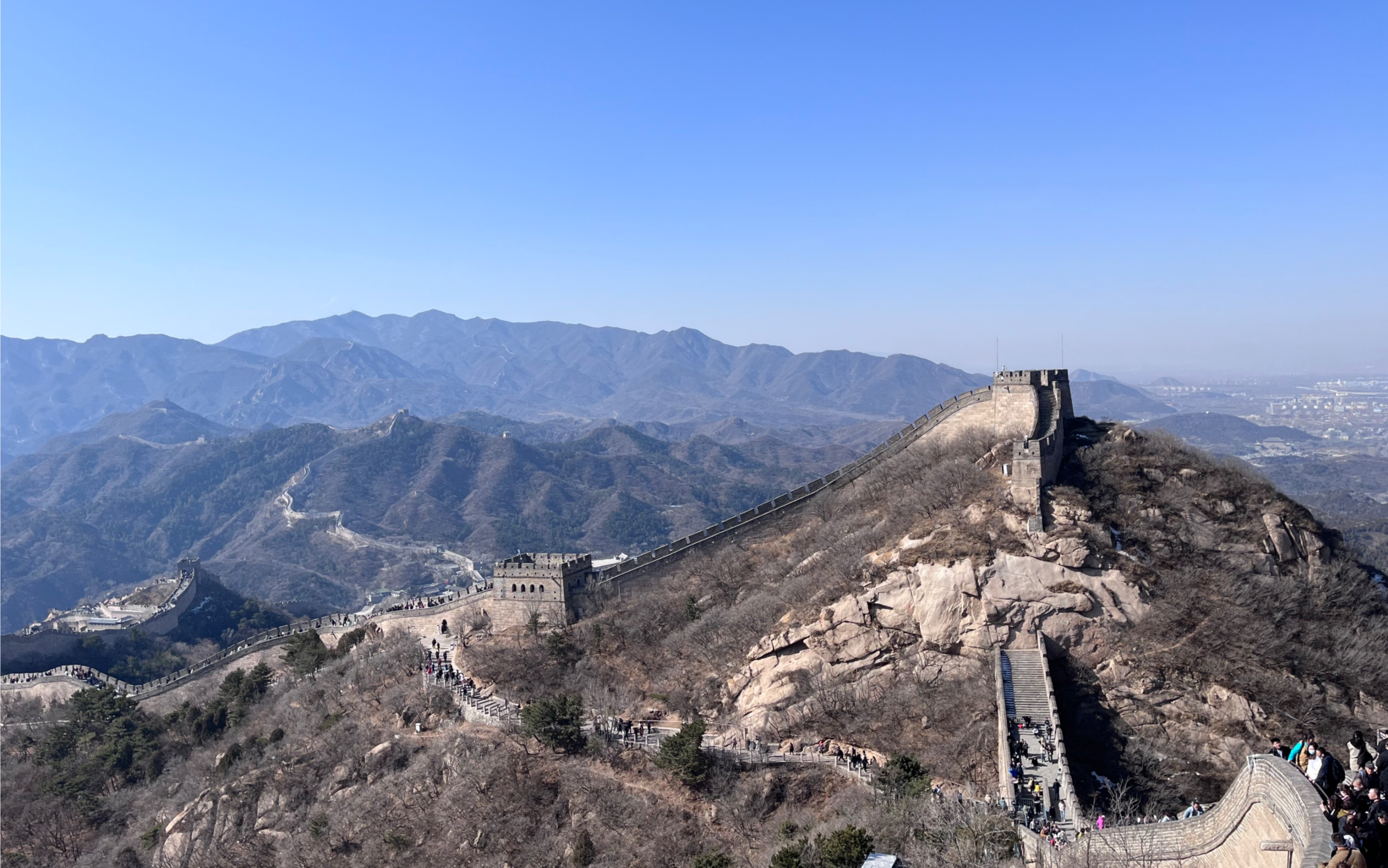 北京一日游,爬长城 圆明园
