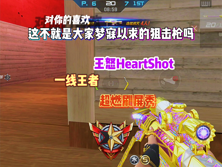 盘点CF手游中可以看的枪【第十一期】王怒 HeartShot哔哩哔哩bilibili