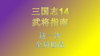 Télécharger la video: 三国志14武将指南：全员极品