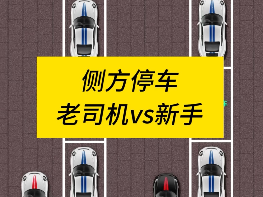 侧方停车,老司机和新手谁快哔哩哔哩bilibili