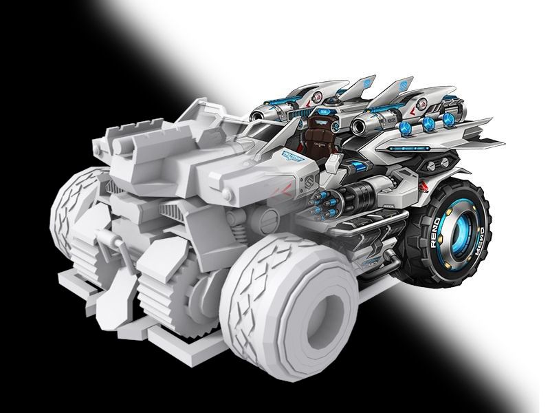 【3dmax】完美复刻qq飞车火爆车型雷诺