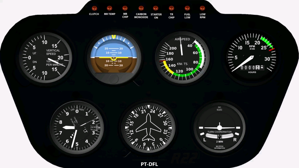 r22类飞行仿仪表真软件