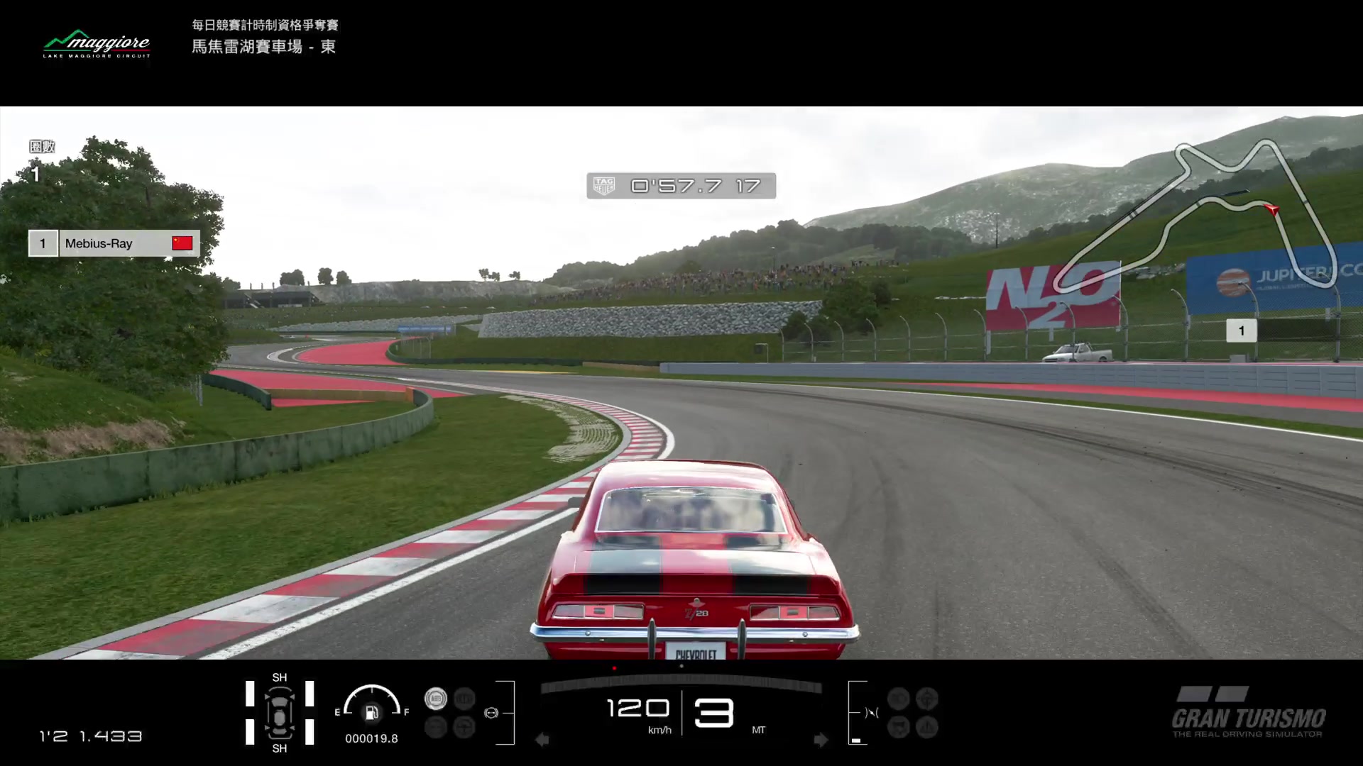 gran turismo03sport 每日竞赛a 马焦雷湖赛车场-东 1:36.879