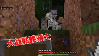 我的世界：雷雨交加的夜晚，大战骷髅骑士，喜获骷髅马两匹