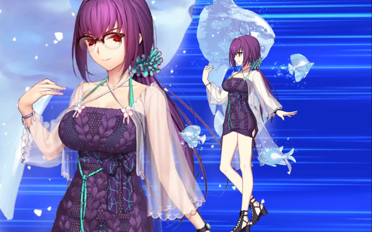 【fgo/4k】斯卡哈99斯卡蒂(ruler)模组1 动作模组及宝具一览