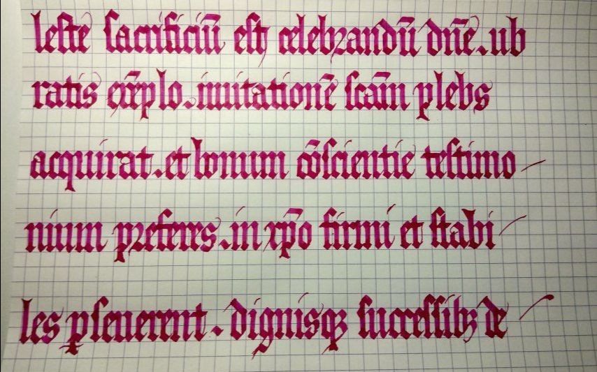 日常哥特体tq练习