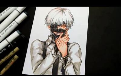 马克笔手绘 【金木研】