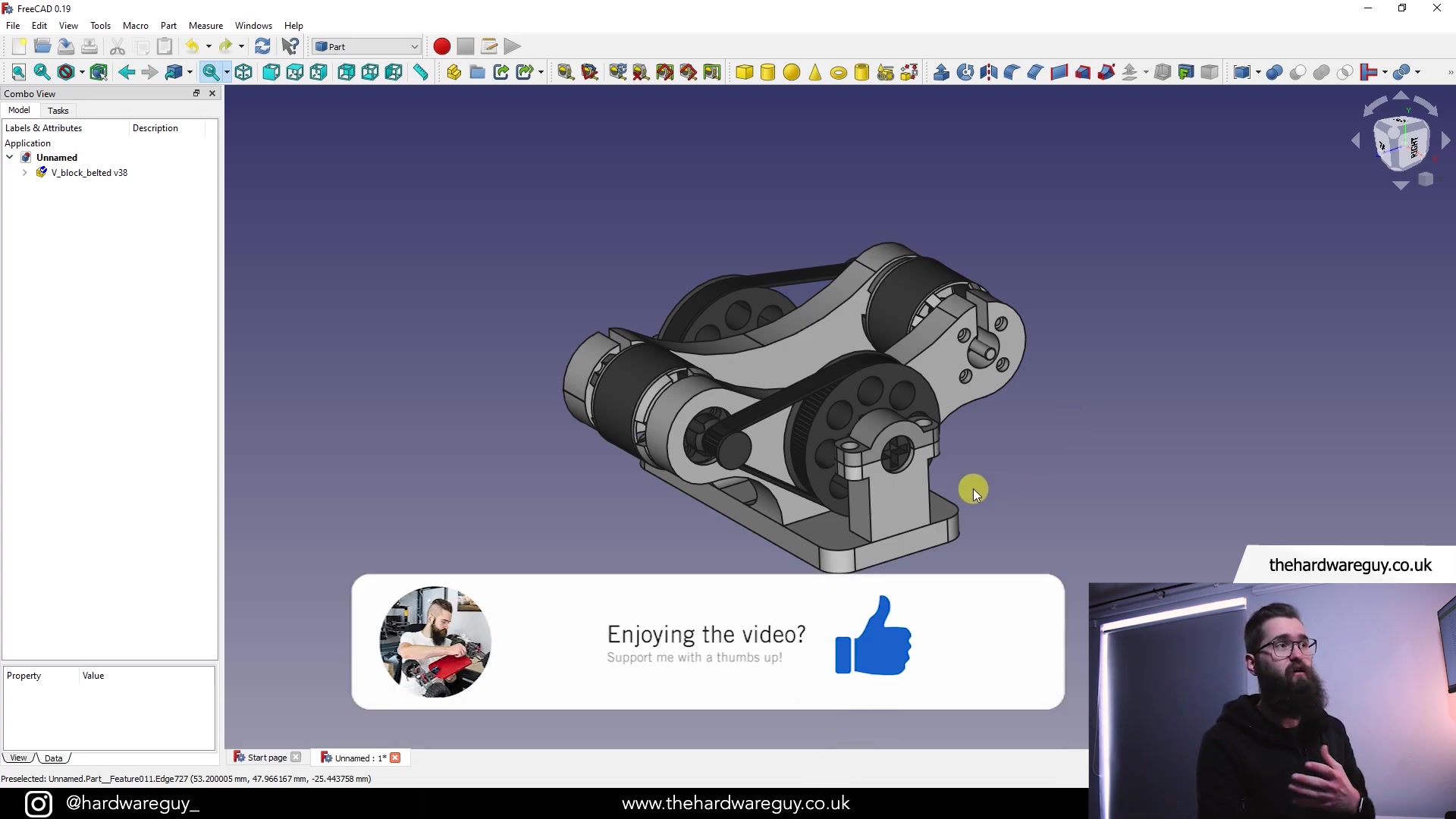 linux下的CAD Freecad入门 3d打印cad建模part7  Importing .STEP files and Scaling哔哩哔哩bilibili