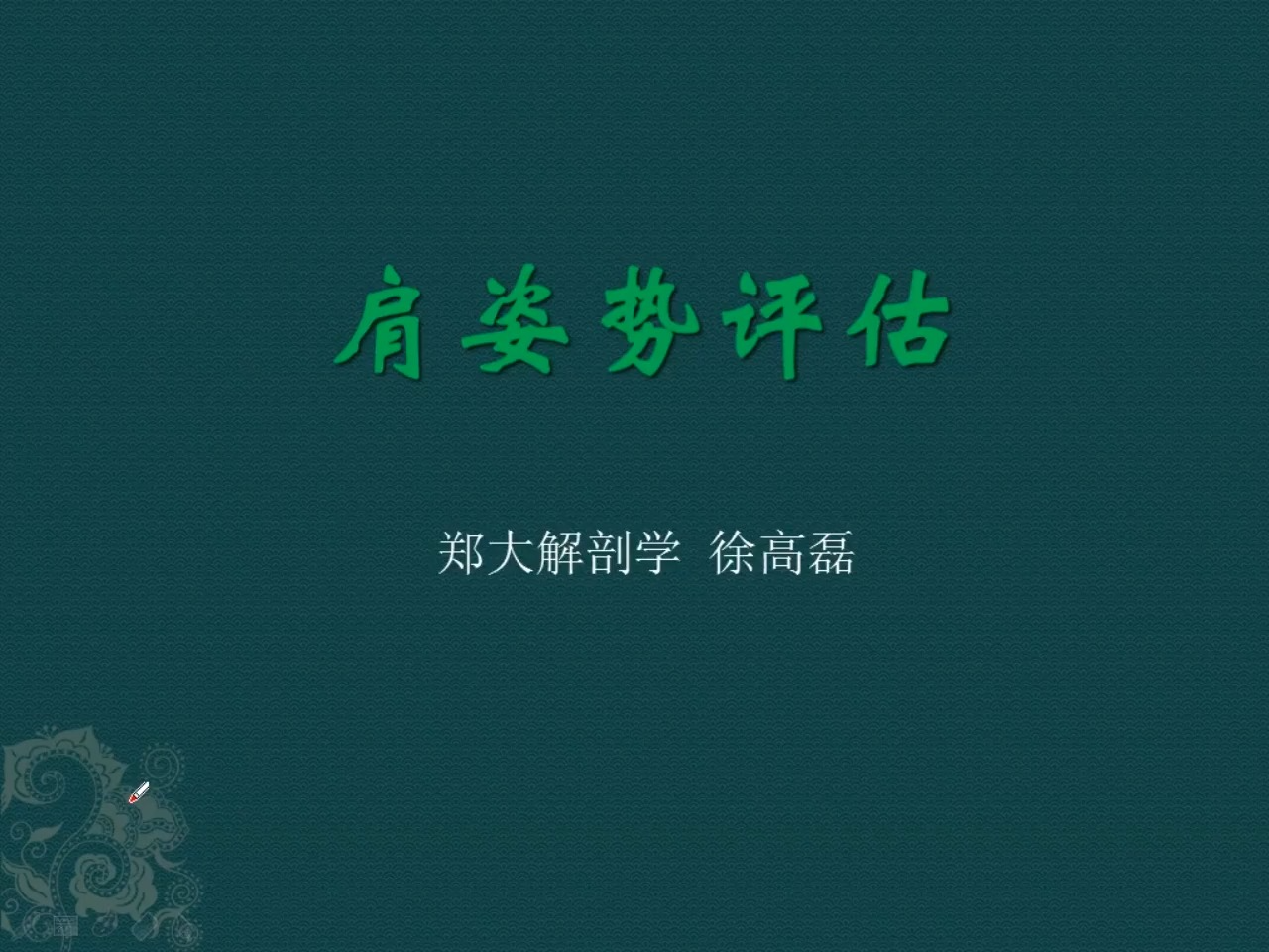 郑大徐高磊人体姿势评估与解剖学分析进阶【6】肩评估与解剖学分析哔哩哔哩bilibili