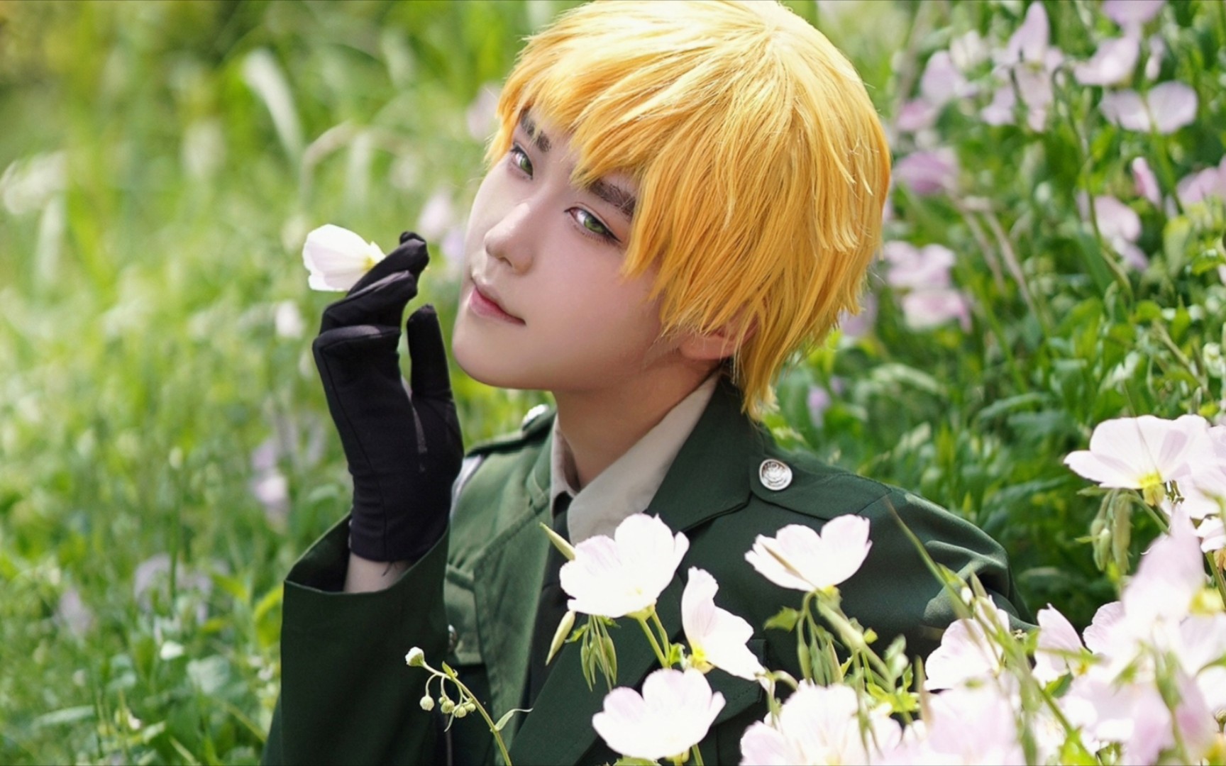 【黑塔利亚/cos/亚瑟】他祖母绿的眸子里映的是日不落的曙光