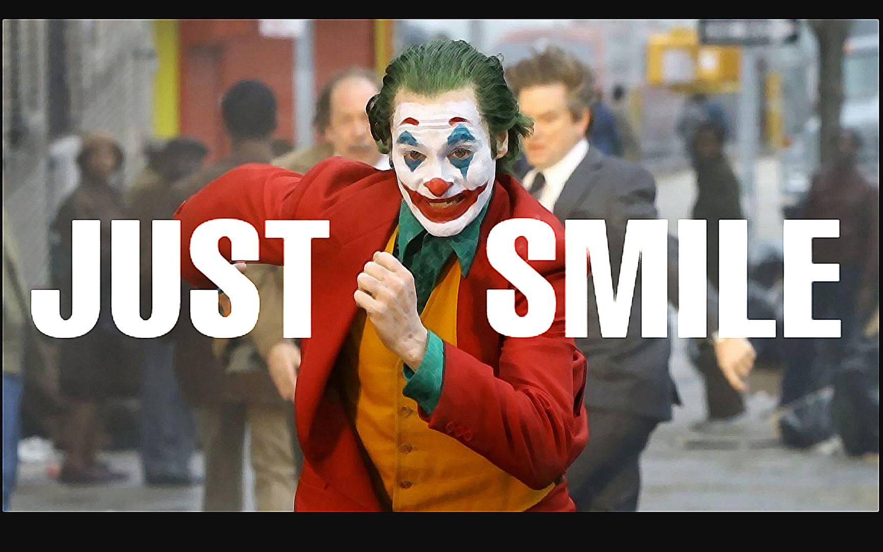 小丑居然是一部暖心电影哥谭市公益广告justsmile保持微笑
