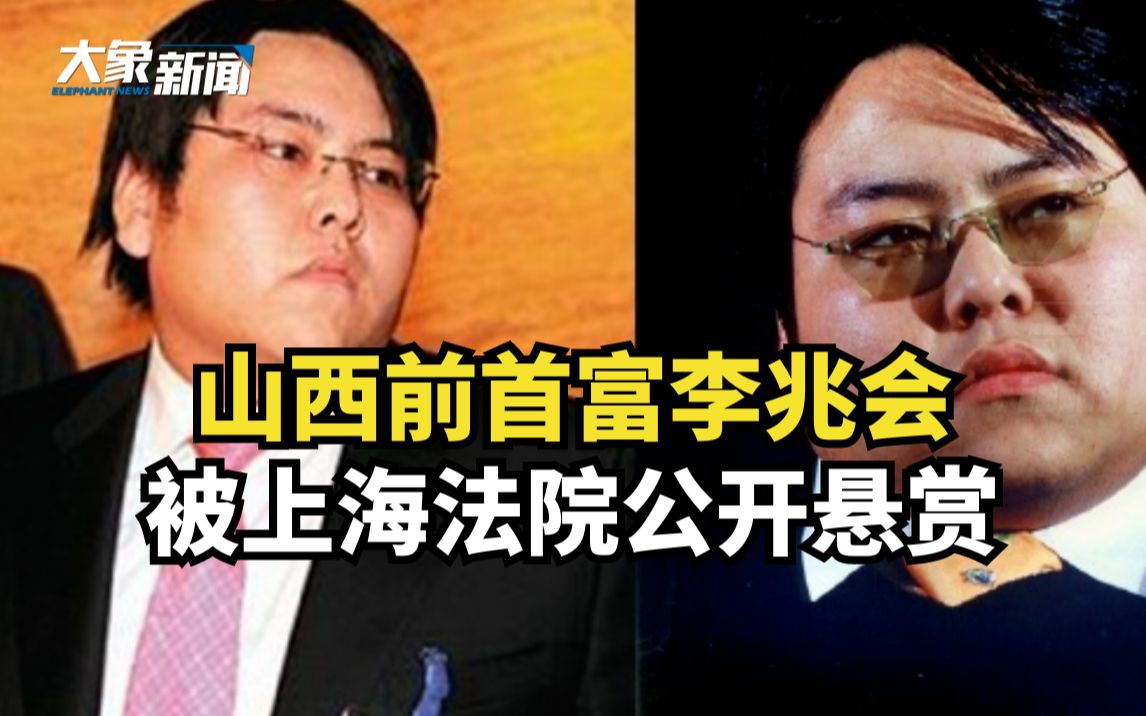 山西前首富李兆会被上海法院悬赏,举报人最高奖励2100万哔哩哔哩bilibili