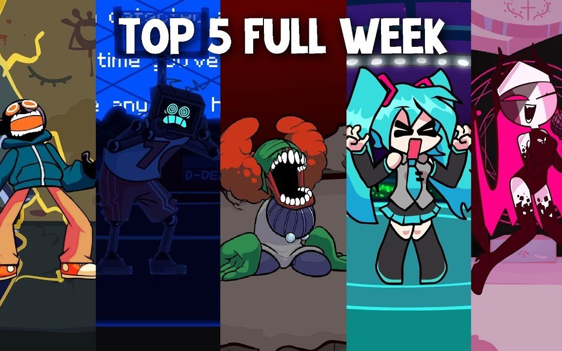 [图][周五放克夜]难度前5的同人(Top 5 Mods Full Week! )Whitty, Hex, Tricky, Miku & Sarvente