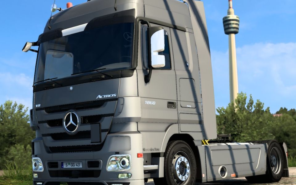 欧卡2mod:经典永不过时 梅赛德斯奔驰 阿克托斯 mp3 mercedes-benz