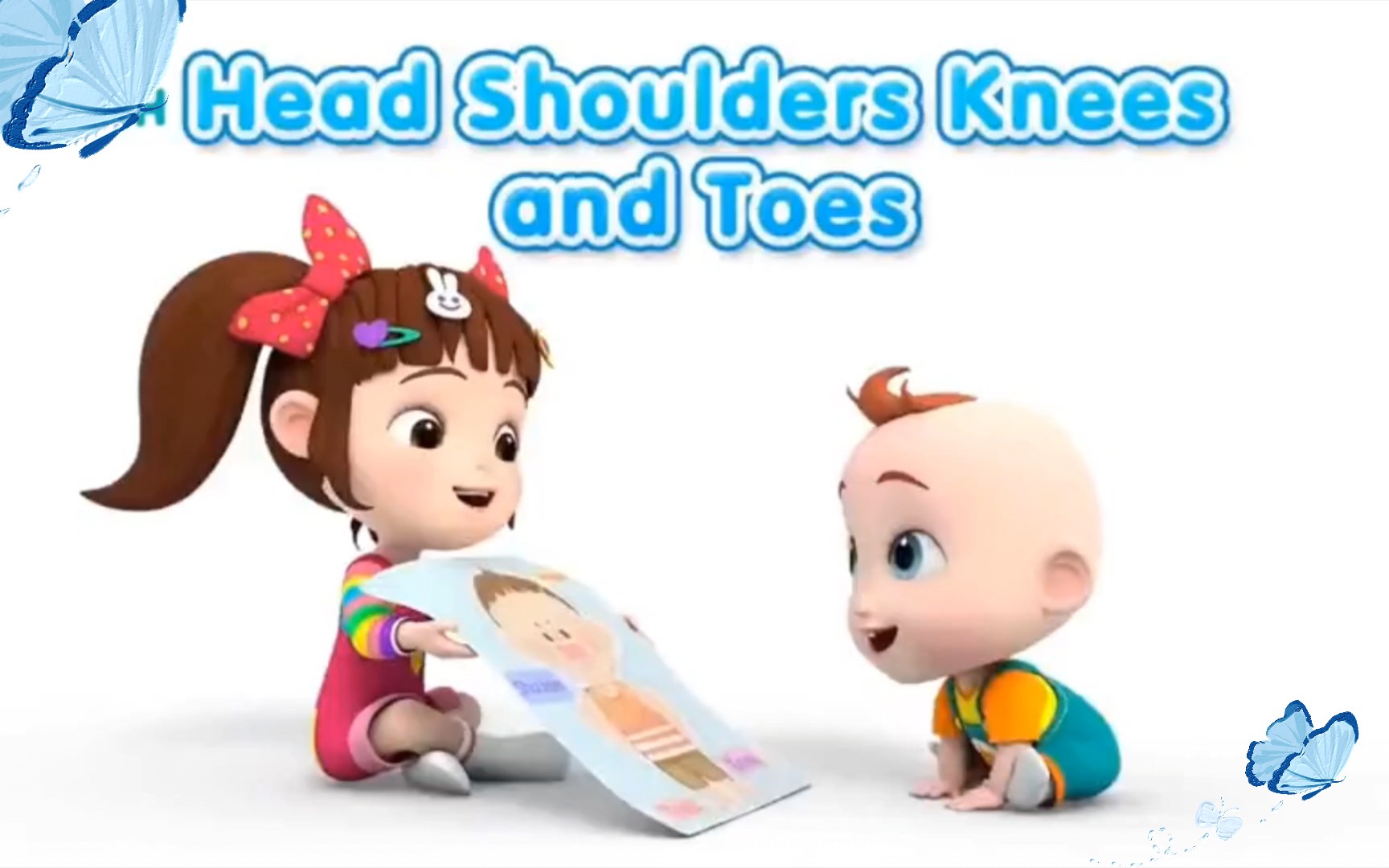 英语启蒙儿歌: Head Shoulders Knees and Toes 𐟌𜰟Œ𘾨头 肩膀 膝盖 脚趾)边唱边认识身体部位 儿童早教 英文儿歌 经典儿歌哔哩哔哩bilibili