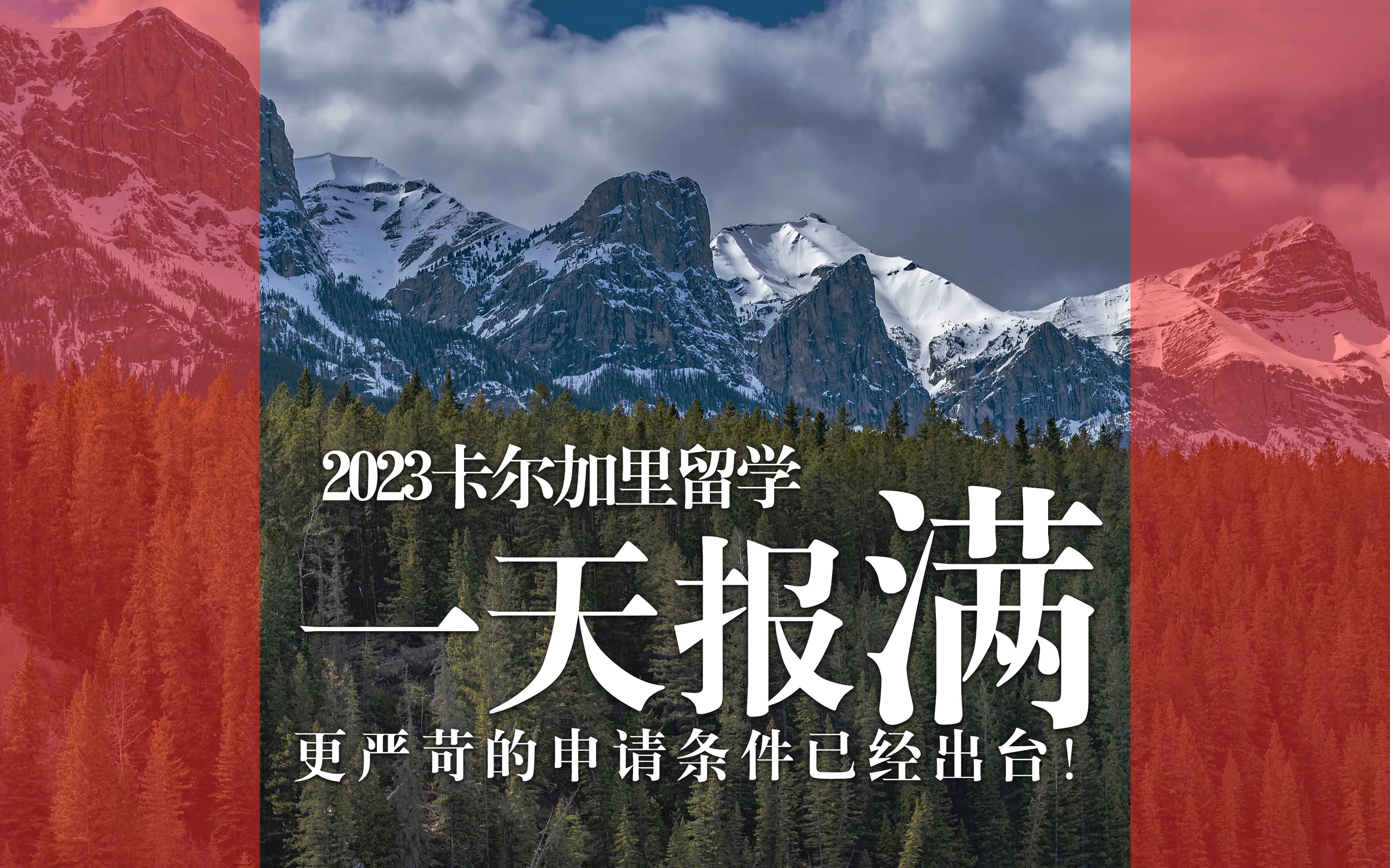 卡尔加里低龄留学开放当天报满,申请条件愈发苛刻,坏消息来了哔哩哔哩bilibili