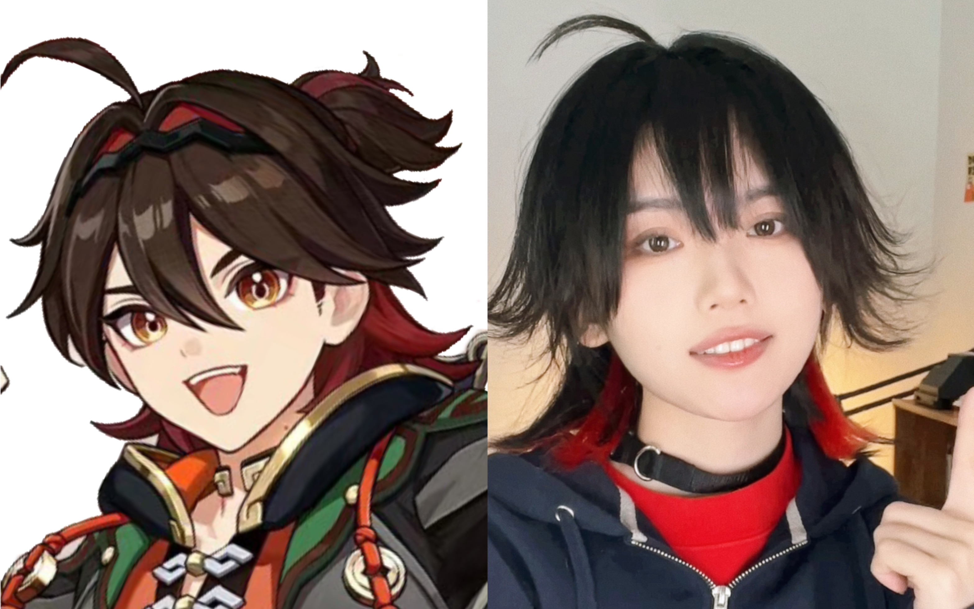 做个嘉明的发型过海灯节喽～!