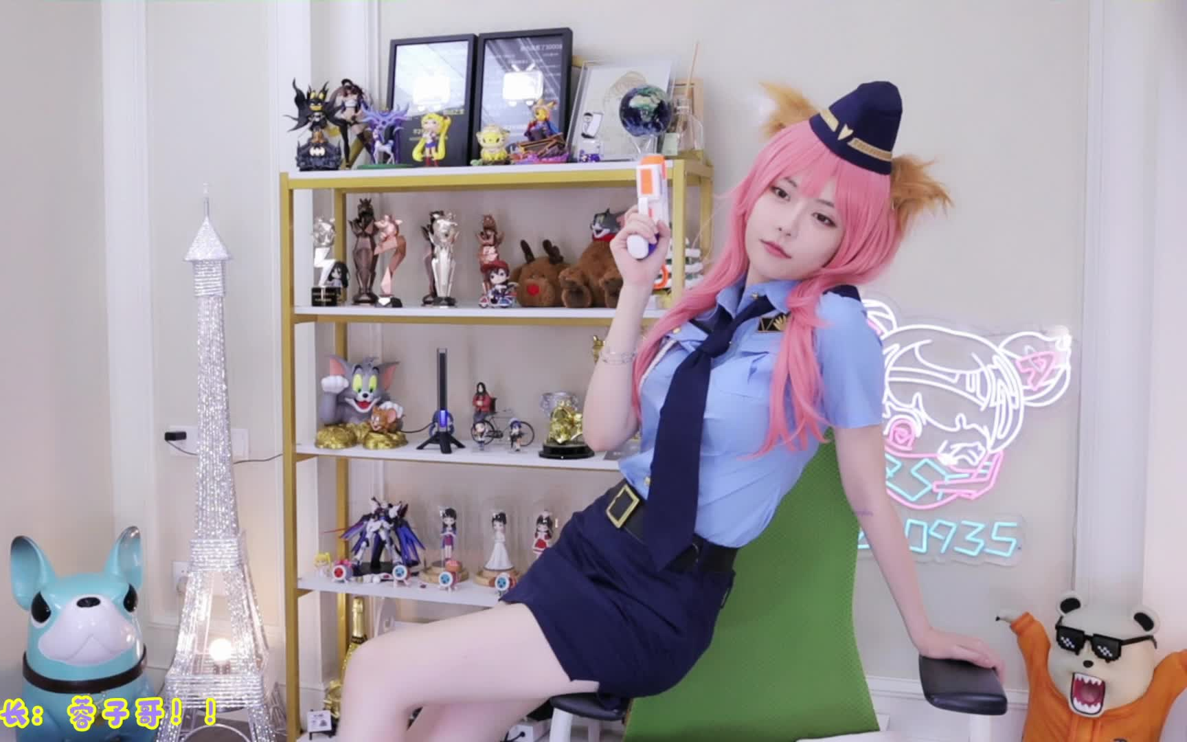 周淑怡cos玉藻前直播秀大白腿和性感身材_哔哩哔哩_bilibili