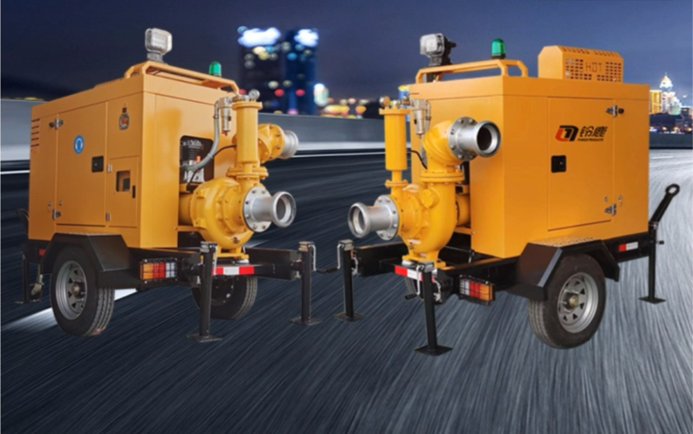 移动防汛泵车 应急排涝泵 铃鹿移动拖车泵分享视频