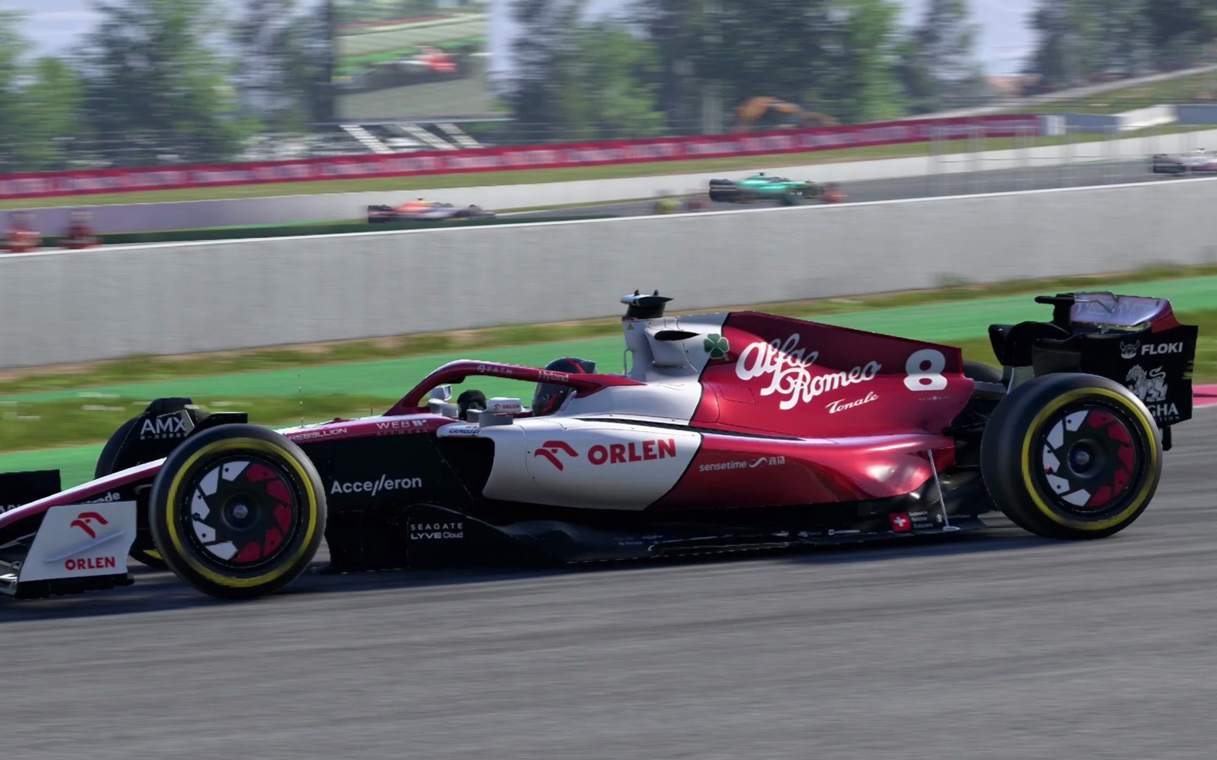 [f1 22]西班牙大奖赛阿尔法罗密欧车队杆位发车第一带回