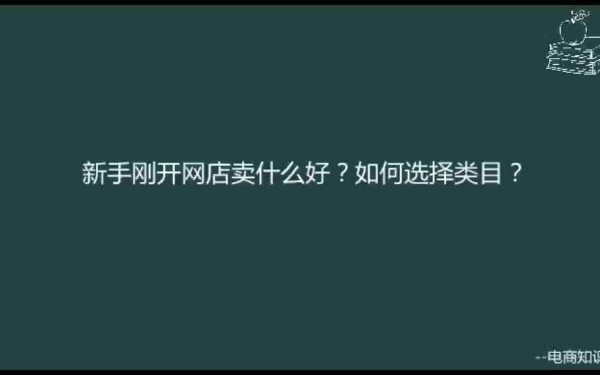 新手刚开网店卖什么好?如何选择类目?哔哩哔哩bilibili