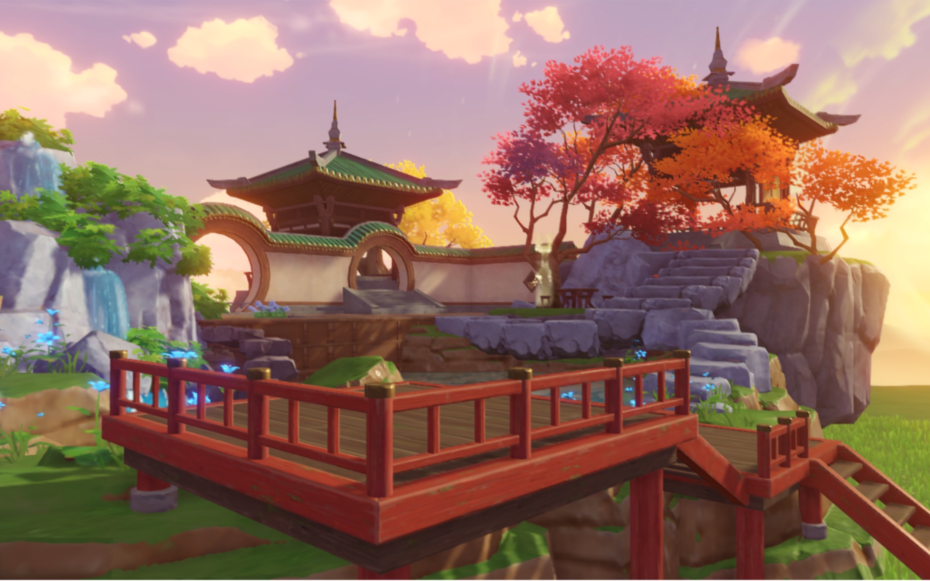 【原神·尘歌壶】罗浮洞4区 燎雾岛 《见南山》