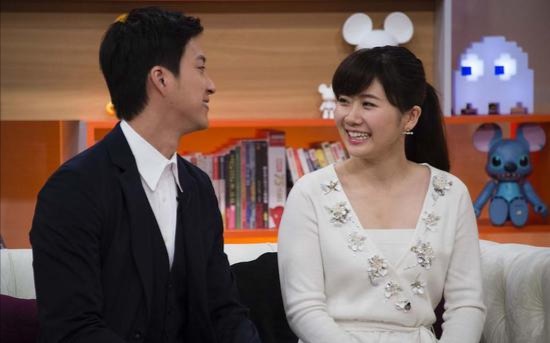 20170411 看爱酱和老公在台湾节目中狂撒狗粮