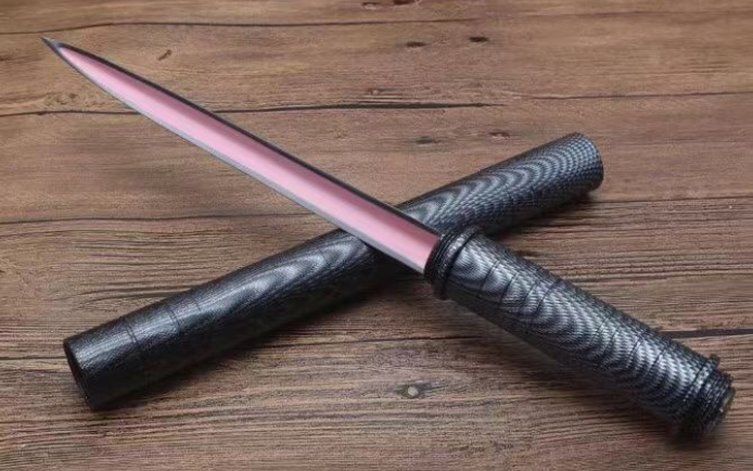 羽毛纹水管三棱刺刀,军迷收藏品军刀!