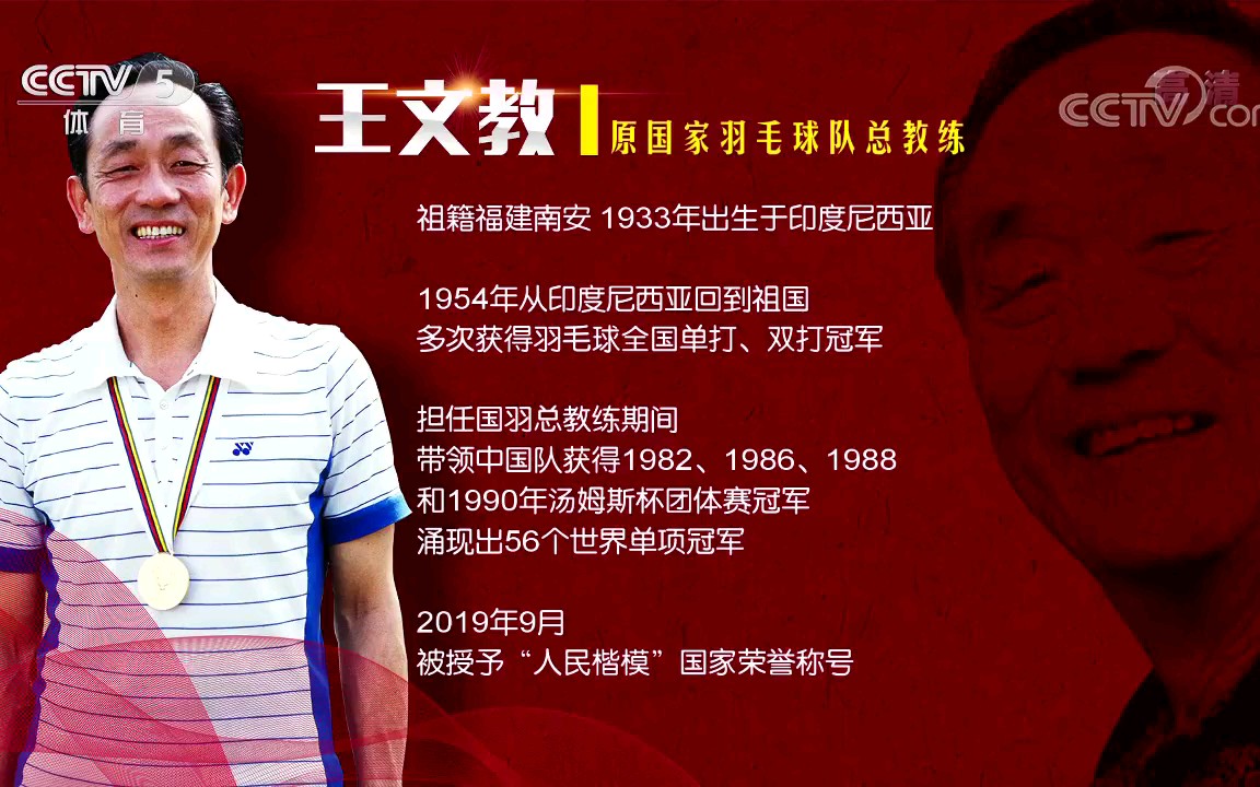 【羽毛球】王文教的体育人生